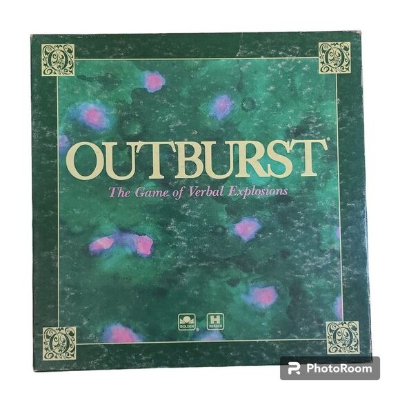 Vintage Outburst Game Of Verbal Explosions Copyright 1986 Game Night Board Game - Picture 1 of 12